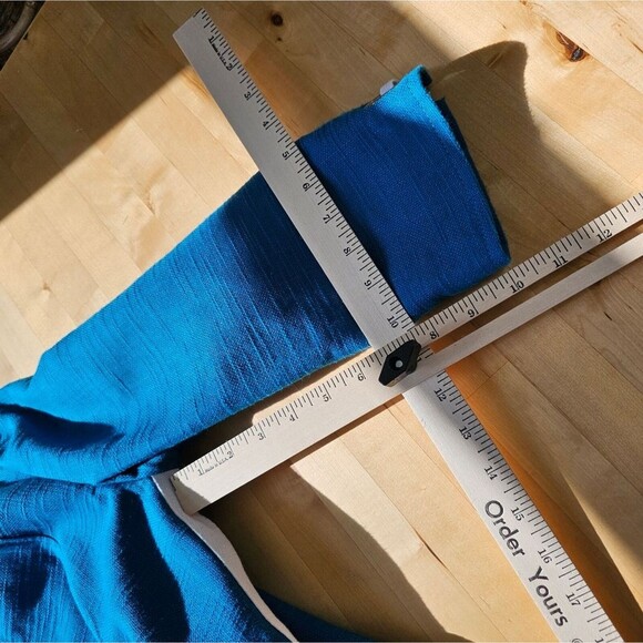 Blue White Nautical Cotton Linen Resort Blazer Suit Jacket Sailor Beachy Boating - Picture 8 of 12